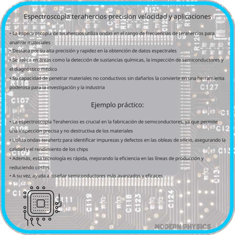 Espectroscopía Terahercios: Precisión, Velocidad y Aplicaciones