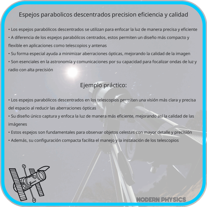Espejos Parabólicos Descentrados | Precisión, Eficiencia y Calidad
