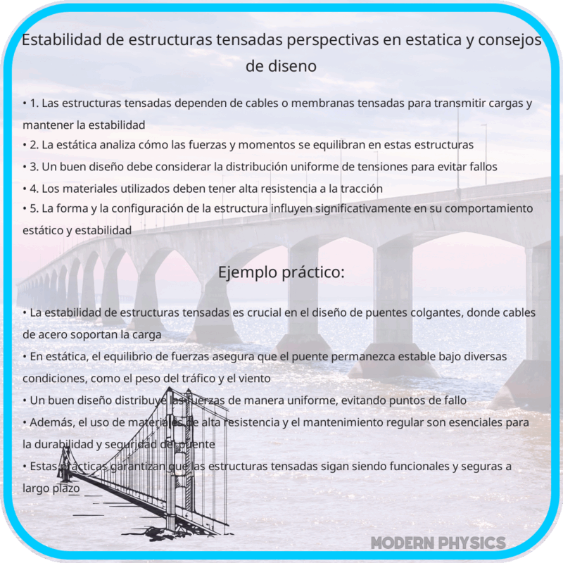 Estabilidad de Estructuras Tensadas | Perspectivas en Estática y Consejos de Diseño