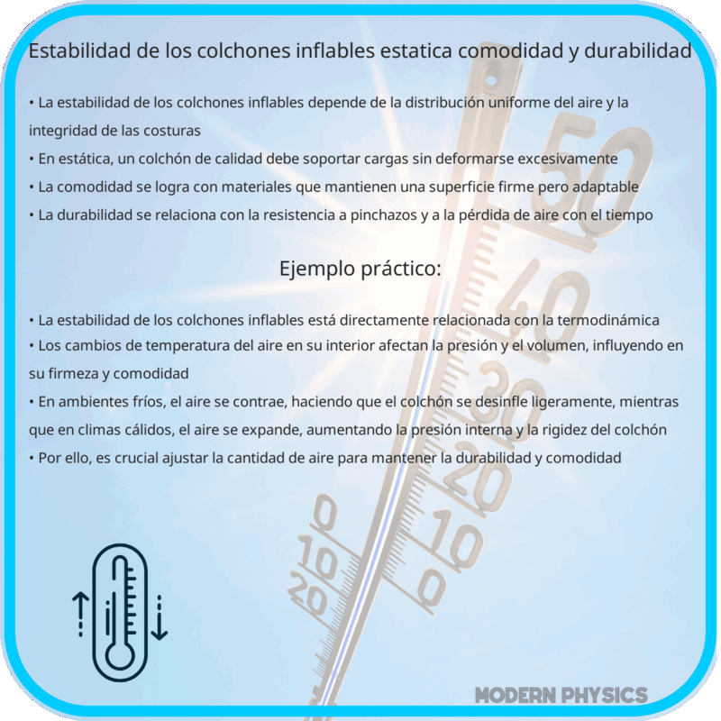 Estabilidad de los Colchones Inflables | Estática, Comodidad y Durabilidad