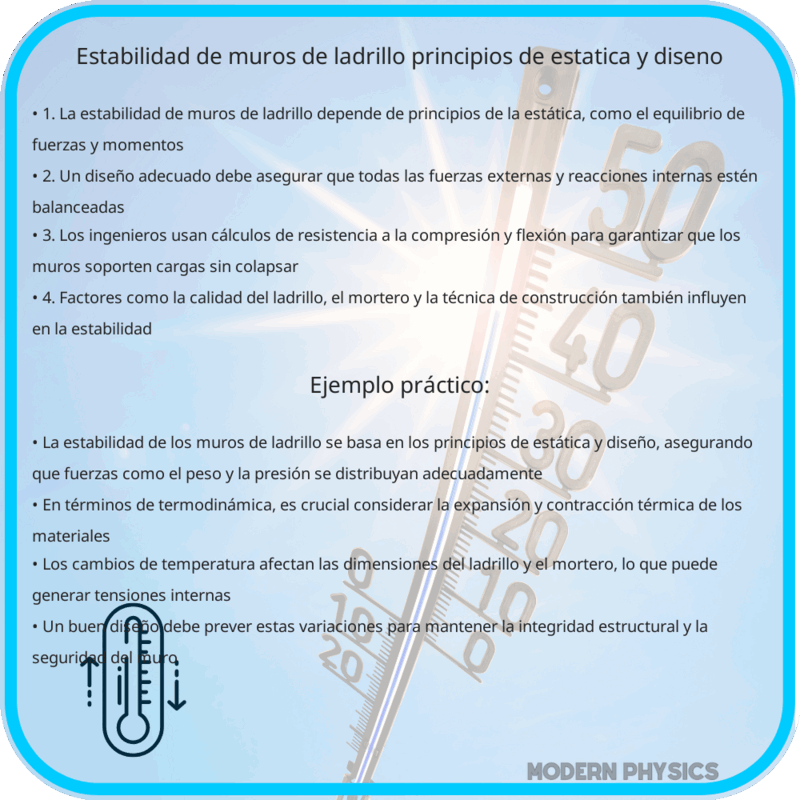 Estabilidad de Muros de Ladrillo | Principios de Estática y Diseño