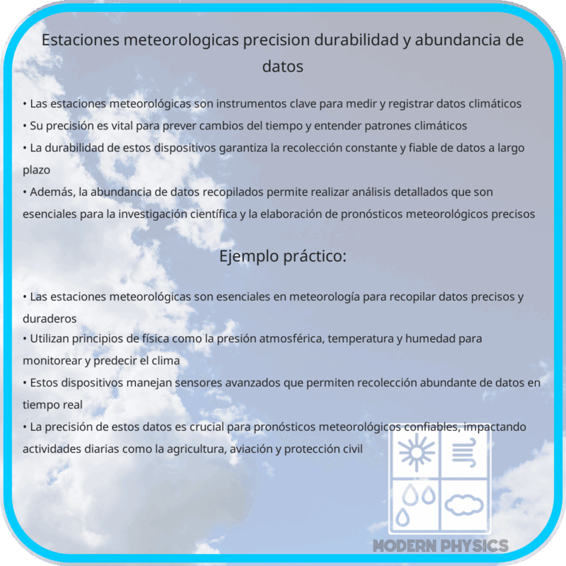 Estaciones Meteorológicas | Precisión, Durabilidad y Abundancia de Datos