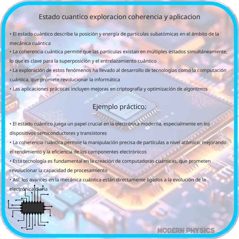 Estado Cuántico | Exploración, Coherencia y Aplicación