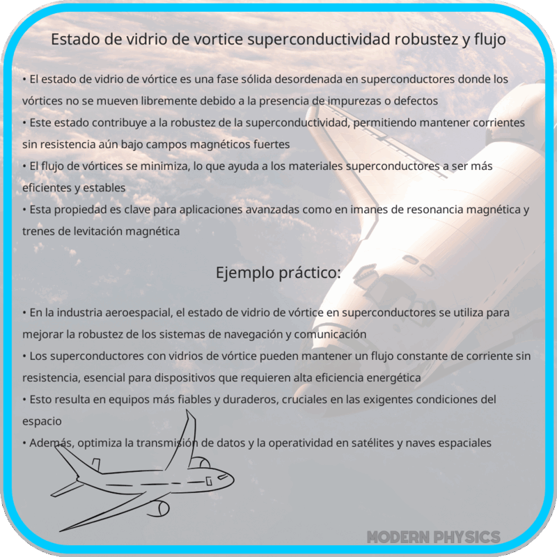 Estado de Vidrio de Vórtice | Superconductividad, Robustez y Flujo