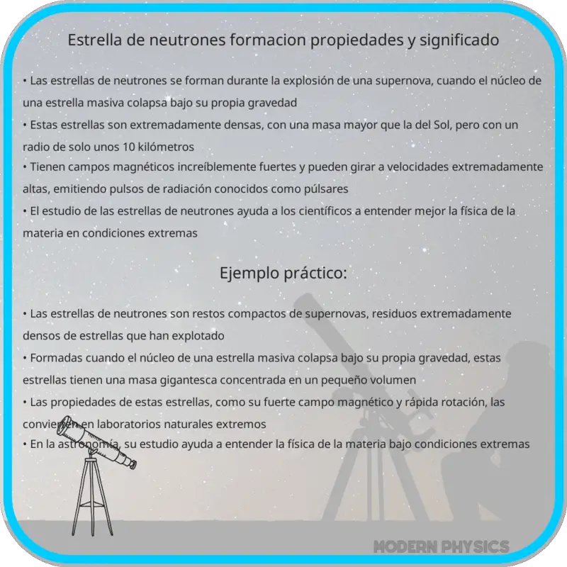 Estrella de Neutrones | Formación, Propiedades y Significado