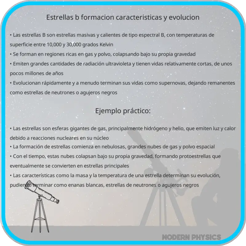 Estrellas B | Formación, Características y Evolución