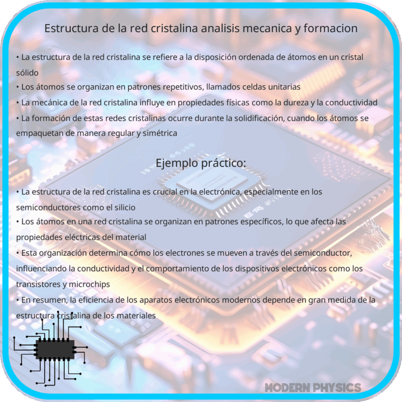 Estructura de la Red Cristalina: Análisis, Mecánica y Formación