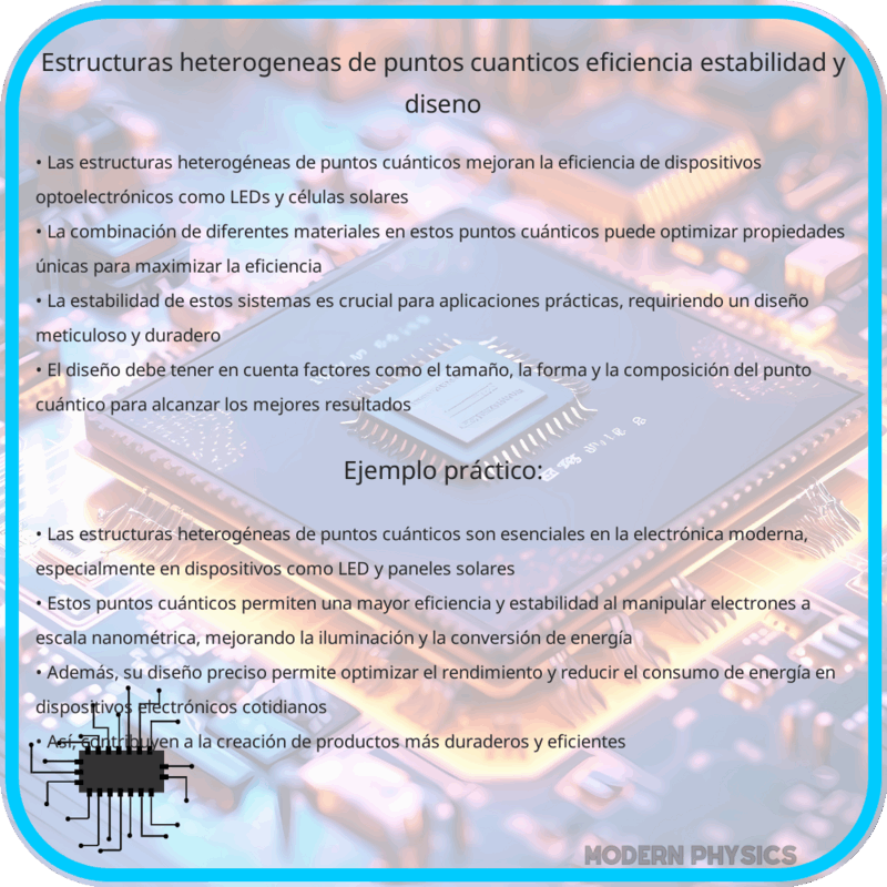 Estructuras Heterogéneas de Puntos Cuánticos | Eficiencia, Estabilidad y Diseño