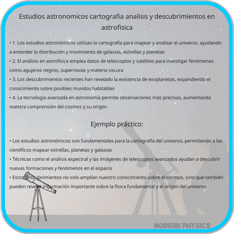 Estudios Astronómicos | Cartografía, Análisis y Descubrimientos en Astrofísica
