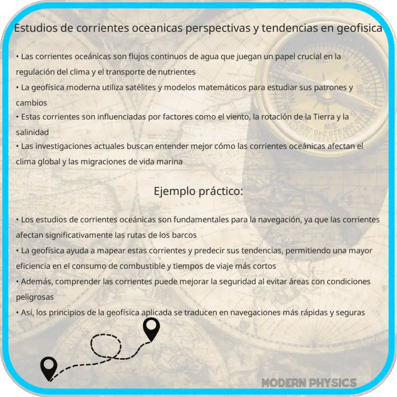 Estudios de Corrientes Oceánicas | Perspectivas y Tendencias en Geofísica