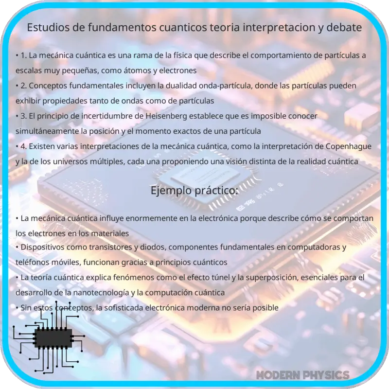 Estudios de Fundamentos Cuánticos | Teoría, Interpretación y Debate