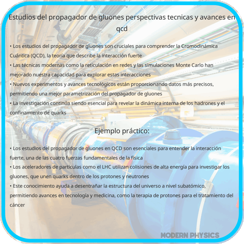 Estudios del Propagador de Gluones | Perspectivas, Técnicas y Avances en QCD