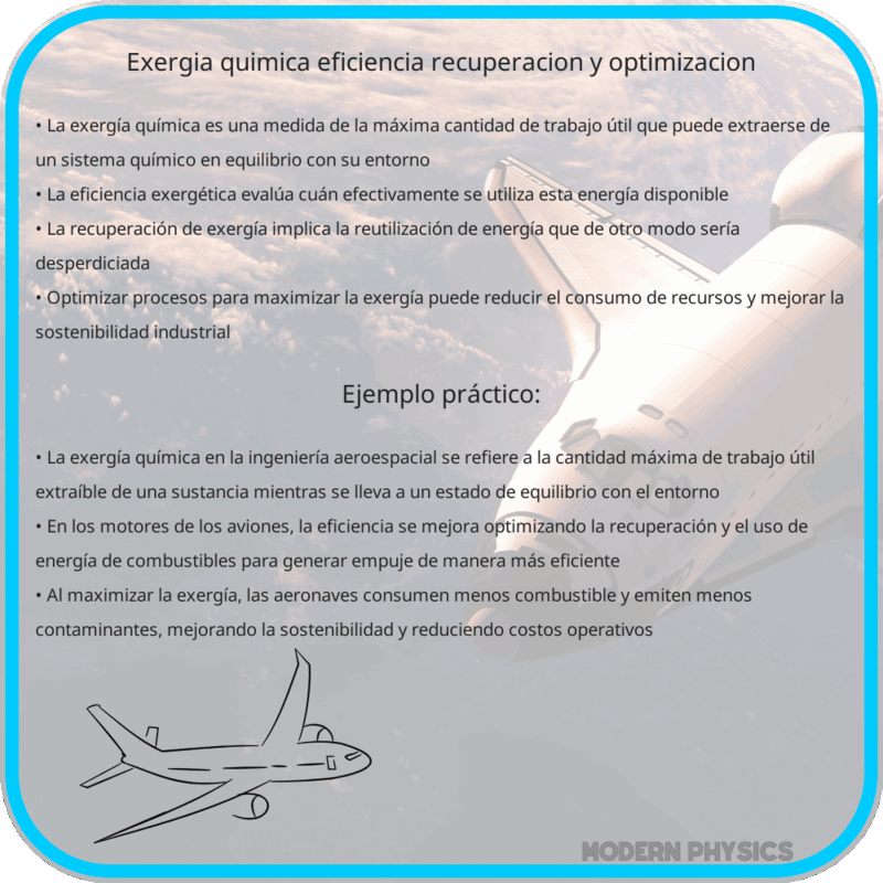 Exergía Química | Eficiencia, Recuperación y Optimización