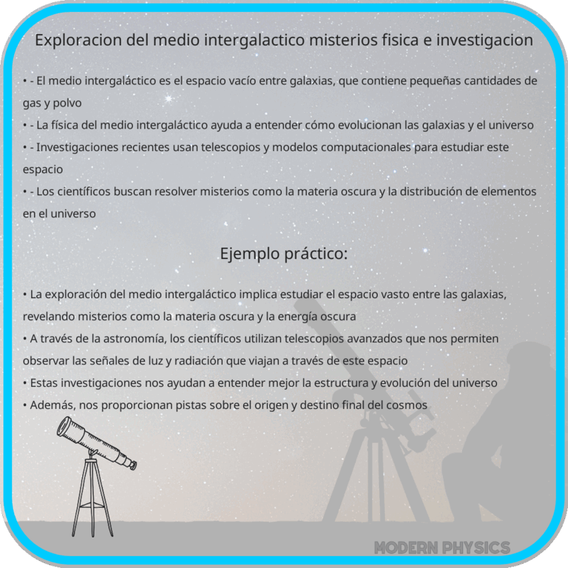 Exploración del Medio Intergaláctico | Misterios, Física e Investigación