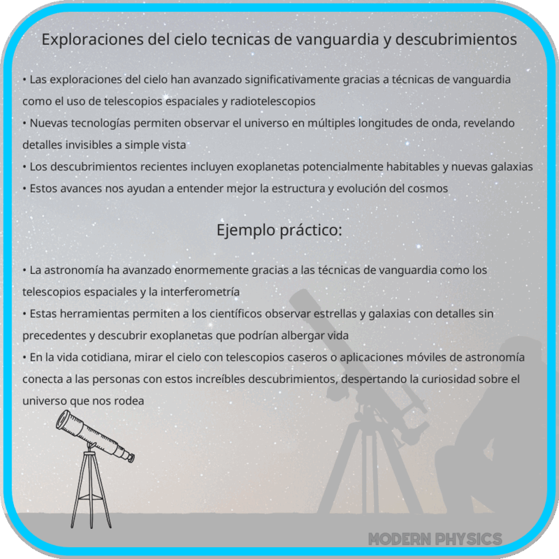 Exploraciones del Cielo | Técnicas de Vanguardia y Descubrimientos
