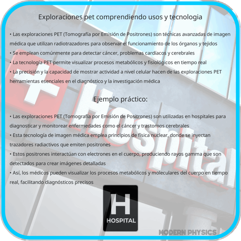 Exploraciones PET | Comprendiendo Usos y Tecnología