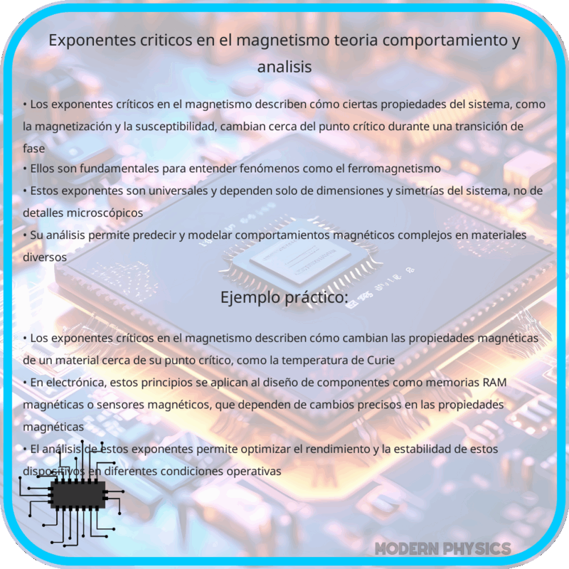 Exponentes Críticos en el Magnetismo | Teoría, Comportamiento y Análisis