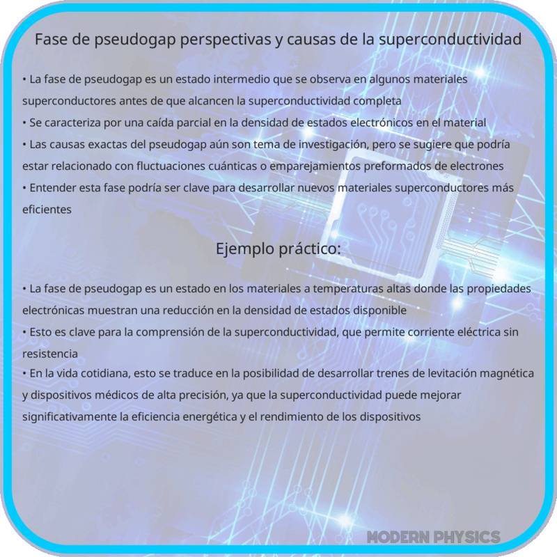 Fase de Pseudogap | Perspectivas y Causas de la Superconductividad