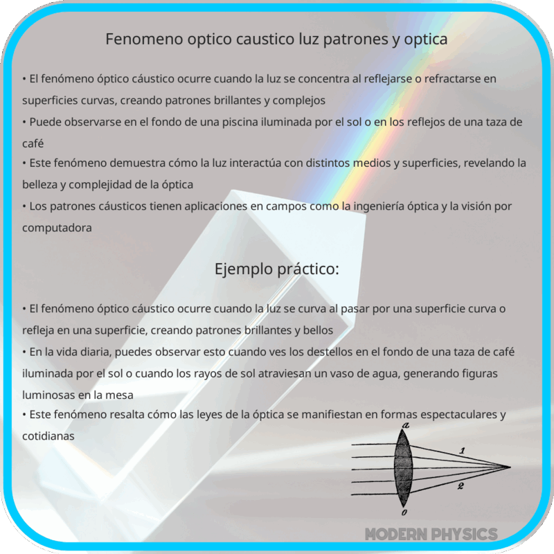 Fenómeno Óptico Cáustico: Luz, Patrones y Óptica
