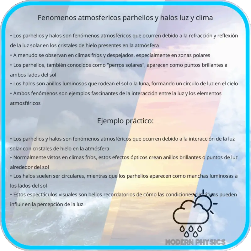 Fenómenos Atmosféricos: Parhelios y Halos | Luz y Clima
