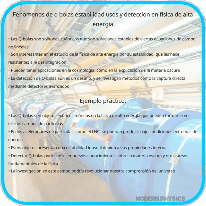 Fenómenos de Q-bolas | Estabilidad, Usos y Detección en Física de Alta Energía