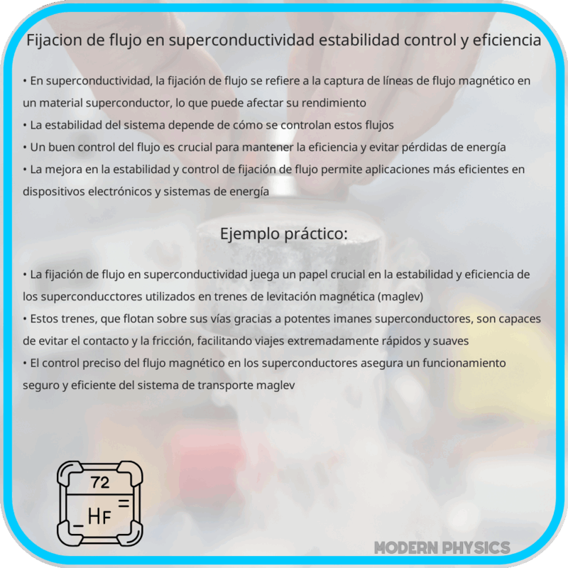 Fijación de Flujo en Superconductividad | Estabilidad, Control y Eficiencia