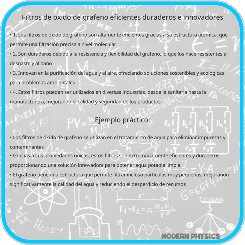 Filtros de Óxido de Grafeno | Eficientes, Duraderos e Innovadores