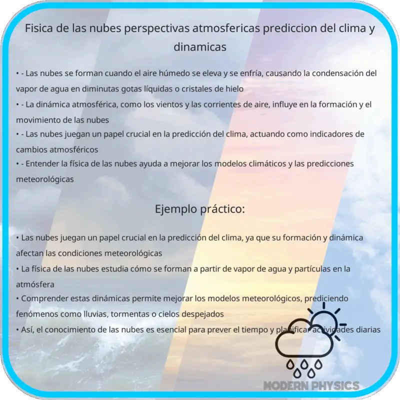 Física de las Nubes | Perspectivas Atmosféricas, Predicción del Clima y Dinámicas