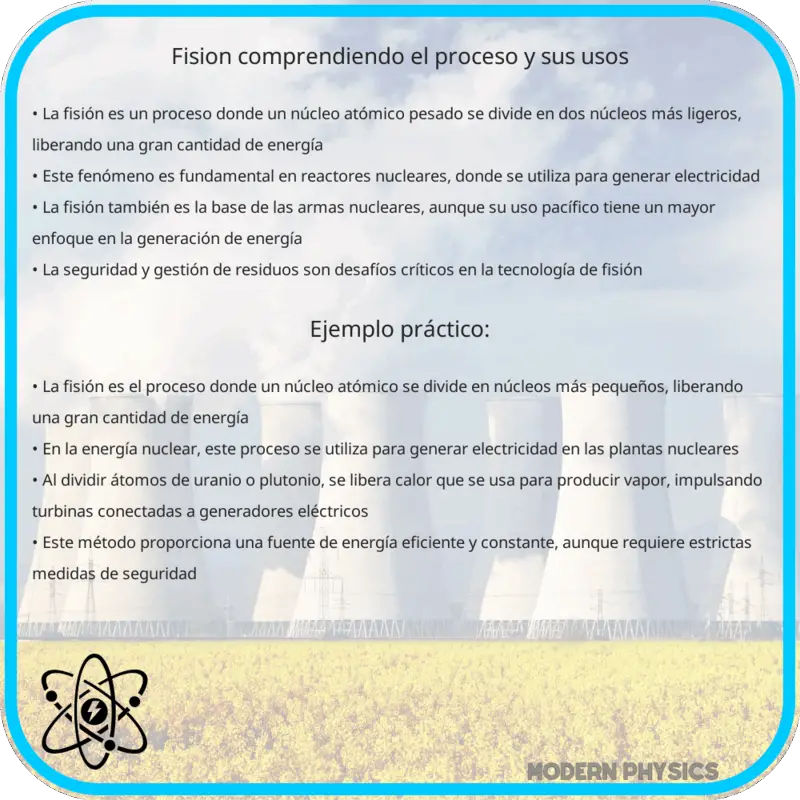 Fisión: Comprendiendo el Proceso y sus Usos