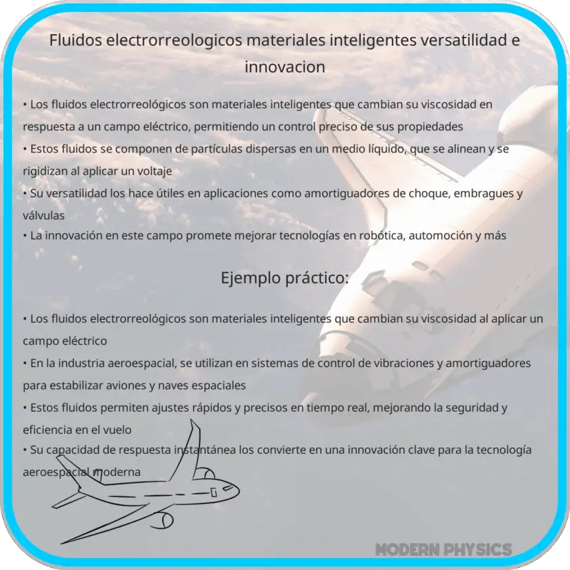 Fluidos Electrorreológicos | Materiales Inteligentes, Versatilidad e Innovación