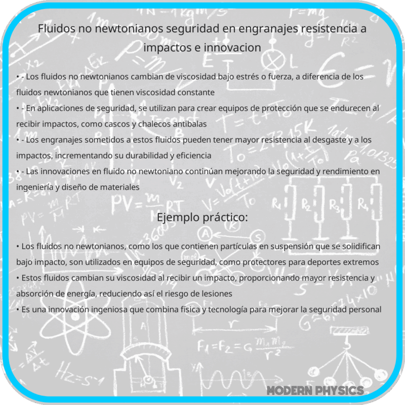 Fluidos No Newtonianos | Seguridad en Engranajes, Resistencia a Impactos e Innovación