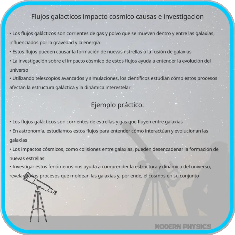 Flujos Galácticos | Impacto Cósmico, Causas e Investigación