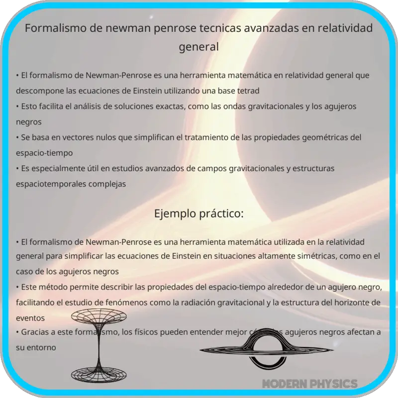 Formalismo de Newman-Penrose | Técnicas Avanzadas en Relatividad General