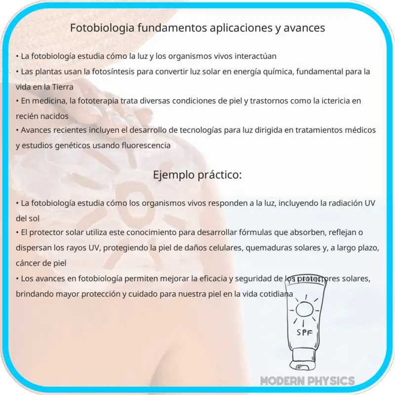 Fotobiología | Fundamentos, Aplicaciones y Avances