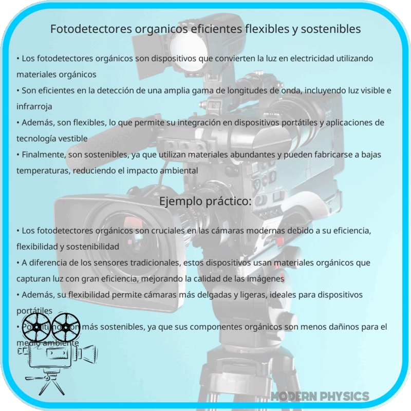 Fotodetectores Orgánicos | Eficientes, Flexibles y Sostenibles