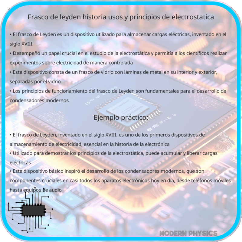 Frasco de Leyden | Historia, Usos y Principios de Electrostática