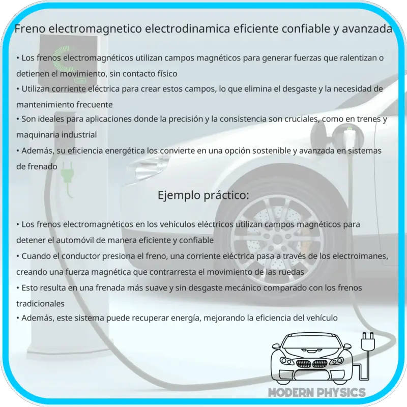 Freno Electromagnético | Electrodinámica Eficiente, Confiable y Avanzada