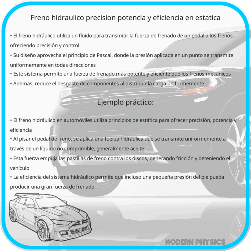 Freno Hidráulico | Precisión, Potencia y Eficiencia en Estática