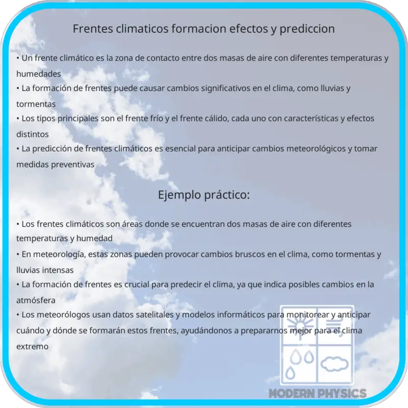 Frentes Climáticos | Formación, Efectos y Predicción