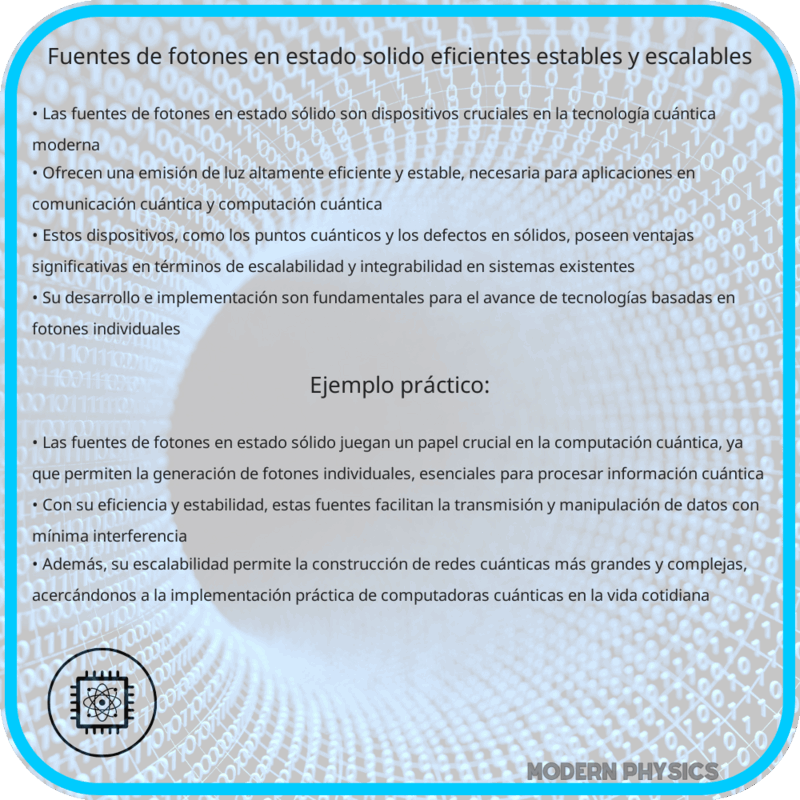 Fuentes de Fotones en Estado Sólido | Eficientes, Estables y Escalables