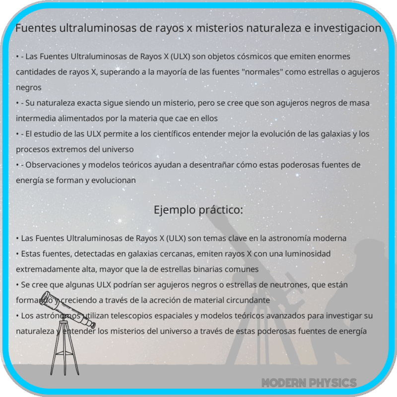 Fuentes Ultraluminosas de Rayos X | Misterios, Naturaleza e Investigación