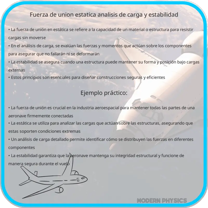 Fuerza de Unión | Estática, Análisis de Carga y Estabilidad