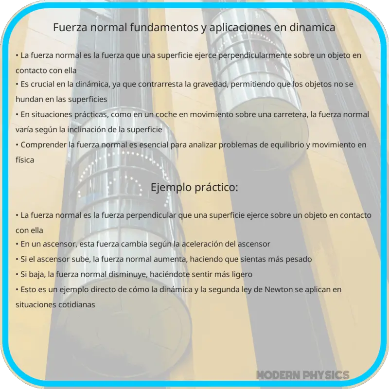 Fuerza Normal | Fundamentos y Aplicaciones en Dinámica