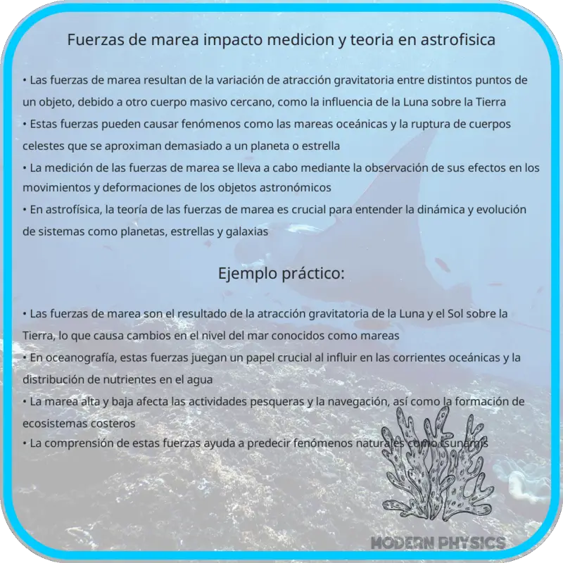 Fuerzas de Marea | Impacto, Medición y Teoría en Astrofísica