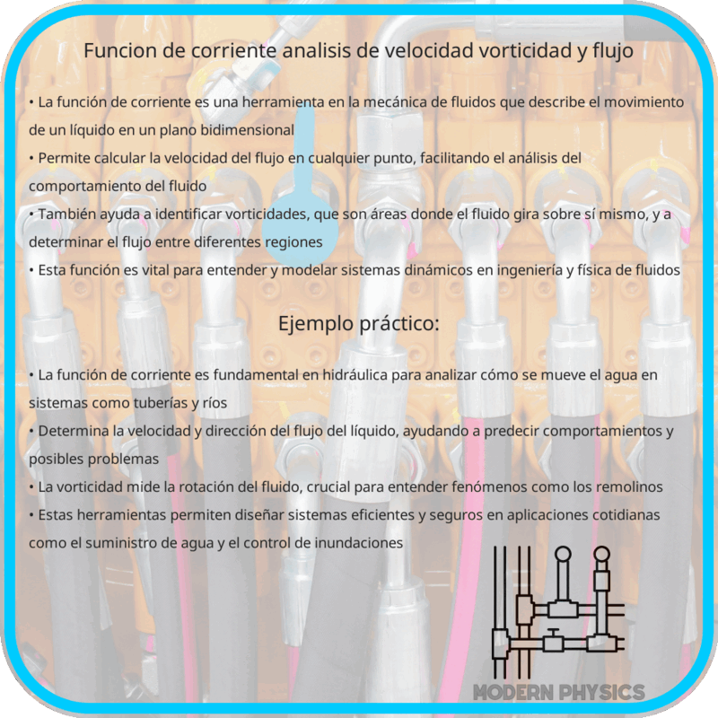 Función de Corriente | Análisis de Velocidad, Vorticidad y Flujo
