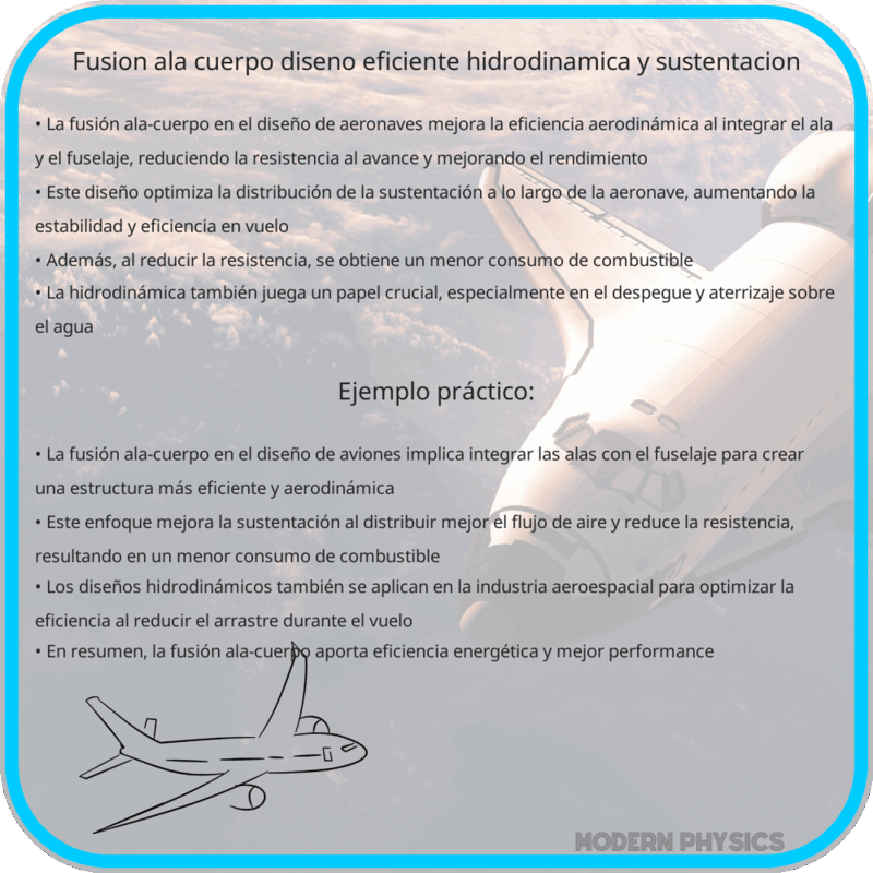 Fusión Ala-Cuerpo | Diseño Eficiente, Hidrodinámica y Sustentación