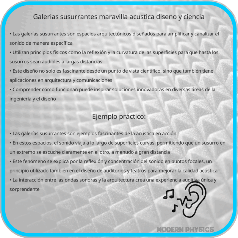 Galerías Susurrantes | Maravilla Acústica, Diseño y Ciencia