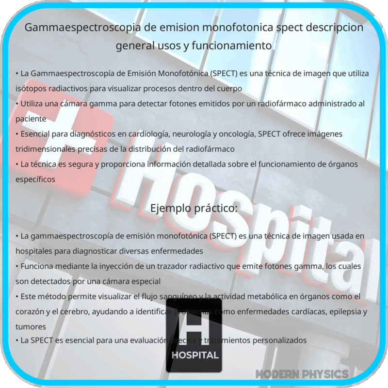 Gammaespectroscopía de Emisión Monofotónica (SPECT) | Descripción General, Usos y Funcionamiento