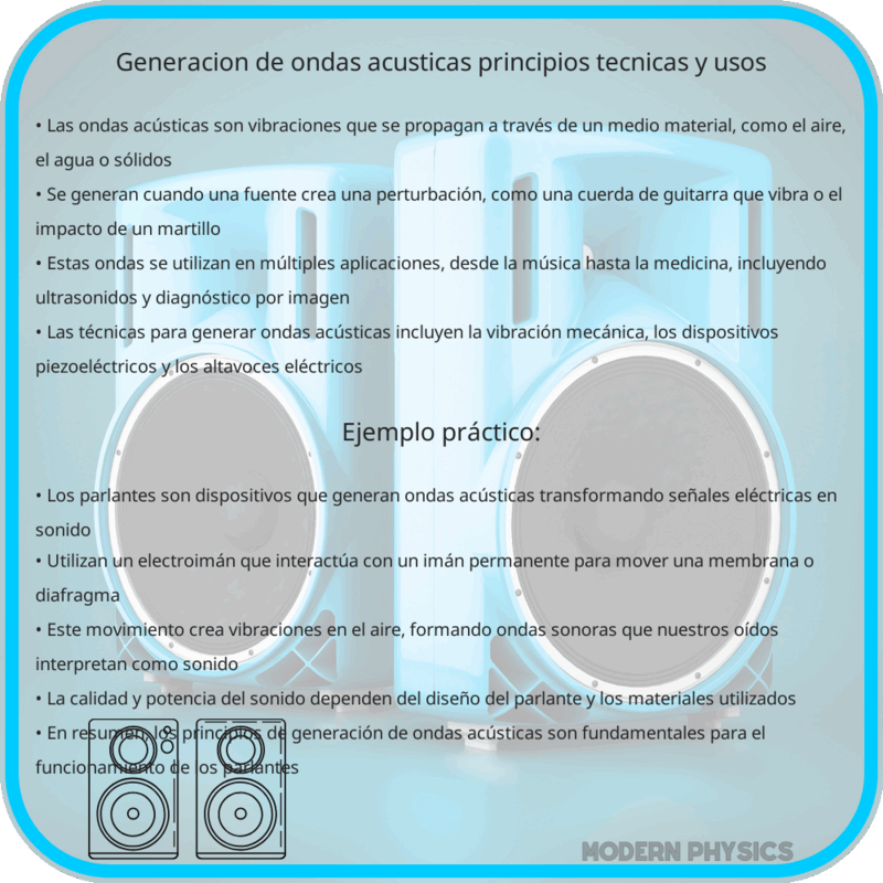 Generación de Ondas Acústicas | Principios, Técnicas y Usos
