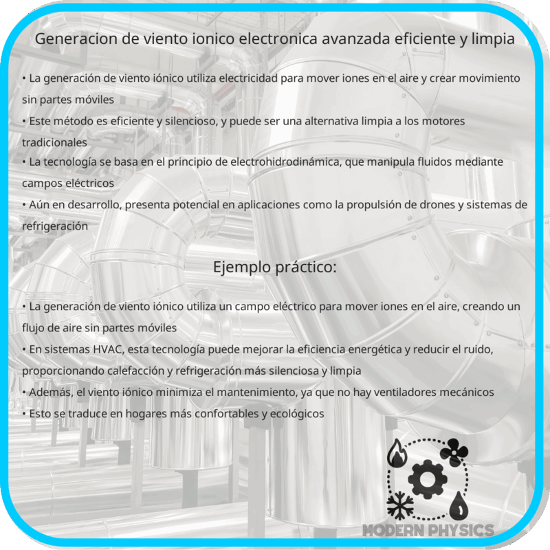 Generación de Viento Iónico | Electrónica Avanzada, Eficiente y Limpia